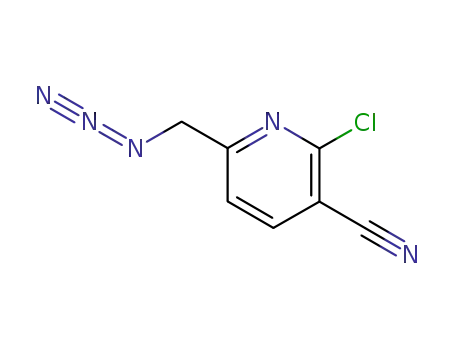Molecular Structure of 267413-16-1 (3-Pyridinecarbonitrile, 6-(azidomethyl)-2-chloro-)