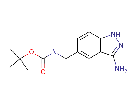 Carbamic acid, [(3-amino-1H-indazol-5-yl)methyl]-, 1,1-dimethylethyl
ester