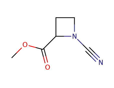 2-Azetidinecarboxylicacid,1-cyano-,methylester,(2S)-(9CI)