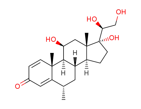 11β,17α,20β,21-tetrahydroxy-6α-methylpregna-1,4-diene-3-one