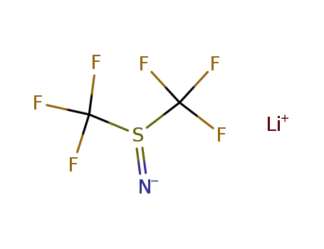Molecular Structure of 61097-18-5 (lithium S,S-bis(trifluoromethyl)sulfimide)