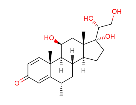11β,17α,20α,21-tetrahydroxy-6α-methylpregna-1,4-diene-3-one