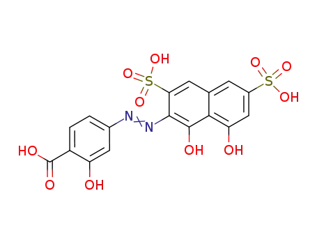 4-(1,8-DIHYDROXY-3,6-DISULFO-2-NAPHTHYLAZO)-살리실산