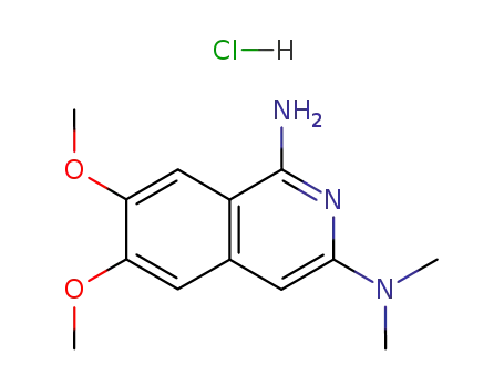 1-amino-6,7-dimethoxy-3-(dimethylamino)isoquinoline hydrochloride