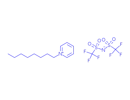 Molecular Structure of 384347-06-2 (N-OCTYLPYRIDINIUM BIS(TRIFLUOROMETHYLSULFONYL)IMIDE)