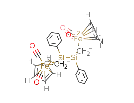 meso-[(η5-cyclopentadienyl)Fe(carbonyl)2]CH2Si(CH3)(C6H5)Si(CH3)(C6H5)CH2[(η5-cyclopentadienyl)Fe(carbonyl)2]