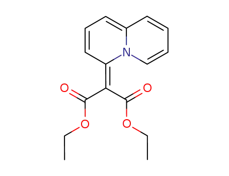 Molecular Structure of 59310-47-3 (Propanedioic acid, 4H-quinolizin-4-ylidene-, diethyl ester)