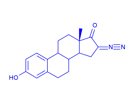Molecular Structure of 41164-31-2 (16-diazoestrone)