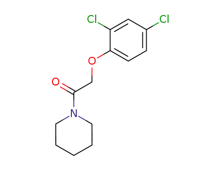 Molecular Structure of 39489-66-2 (2-(2,4-Dichlorophenoxy)-1-(1-piperidyl)ethanone)