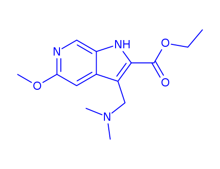 Ethyl 3-((dimethylamino)methyl)-5-methoxy-1H-pyrrolo[2,3-c]pyridine-2-carboxylate