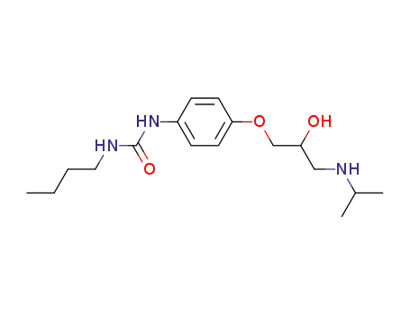 N-부틸-N'-[4-[2-히드록시-3-(1-메틸에틸아미노)프로폭시]페닐]우레아