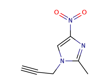 Molecular Structure of 153563-43-0 (N<SUP>1</SUP>-propargyl-2-methyl-4-nitroimidazole)