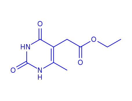 Molecular Structure of 425683-32-5 (5-Pyrimidineacetic acid, 1,2,3,6-tetrahydro-4-methyl-2,6-dioxo-, ethyl ester (9CI))