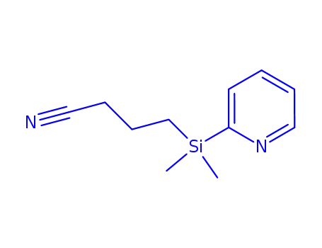 Butanenitrile, 4-(dimethyl-2-pyridinylsilyl)- (9CI)
