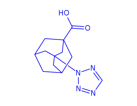 Molecular Structure of 438218-00-9 (3-TETRAZOL-2-YL-ADAMANTANE-1-CARBOXYLIC ACID)
