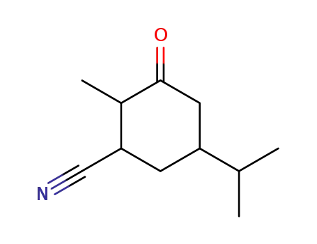 5-isopropyl-2-methyl-3-oxo-cyclohexanecarbonitrile
