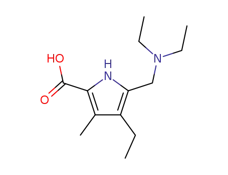 5-Diethylaminomethyl-4-ethyl-3-methyl-1H-pyrrole-2-carboxylic acid