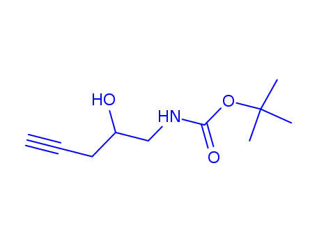 Molecular Structure of 474670-33-2 (Carbamic acid, (2-hydroxy-4-pentynyl)-, 1,1-dimethylethyl ester (9CI))