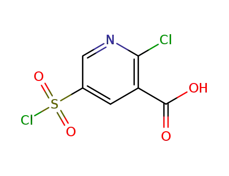 Molecular Structure of 476156-65-7 (2-chloro-5-(chlorosulfonyl)nicotinic acid)