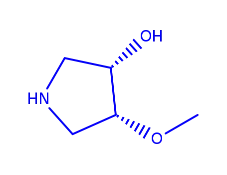 Molecular Structure of 473298-19-0 (trans-4-methoxy-3-pyrrolidinol(SALTDATA: HCl))