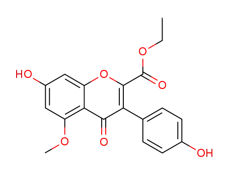7-hydroxy-3-(4-hydroxy-phenyl)-5-methoxy-4-oxo-4<i>H</i>-chromene-2-carboxylic acid ethyl ester