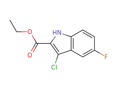1H-Indole-2-carboxylic acid, 3-chloro-5-fluoro-, ethyl ester