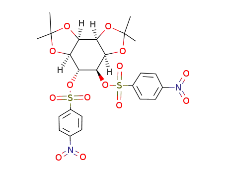 Molecular Structure of 122596-73-0 ((+/-)-<i>O</i><sup>1</sup>,<i>O</i><sup>2</sup>;<i>O</i><sup>3</sup>,<i>O</i><sup>4</sup>-diisopropylidene-<i>O</i><sup>5</sup>,<i>O</i><sup>6</sup>-bis-(4-nitro-benzenesulfonyl)-<i>epi</i>-inositol)