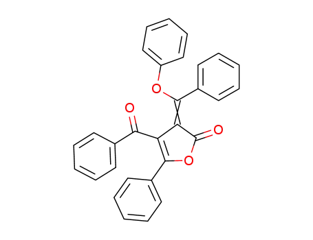 4-benzoyl-3-(phenoxy-phenyl-methylene)-5-phenyl-3<i>H</i>-furan-2-one