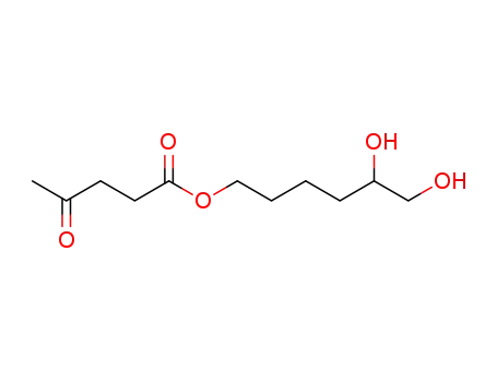 Molecular Structure of 174772-55-5 (Pentanoic acid, 4-oxo-, 5,6-dihydroxyhexyl ester)