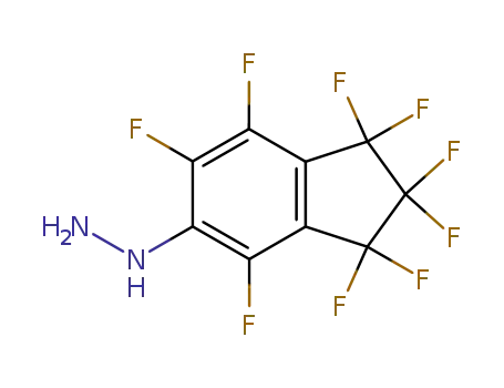 Molecular Structure of 52267-69-3 (Nonafluor-5-hydrazoindan)