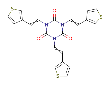 1,3,5-tris-<2-(3-thienyl)ethenyl>-1,3,5-triazine-2,4,6-(1H,3H,5H)-trione