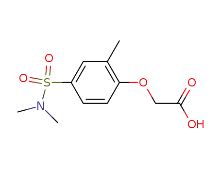 Molecular Structure of 29148-95-6 (Acetic acid, [4-[(dimethylamino)sulfonyl]-2-methylphenoxy]-)