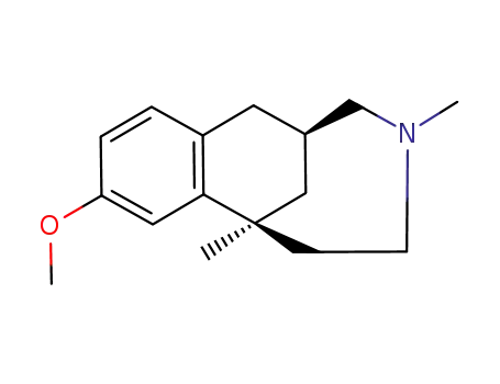 (-)-(1S,6S)-2,3,4,5,6,7-hexahydro-1,4-dimethyl-10-methoxy-1,6-methano-1H-4-benzoazonine