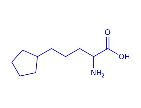 Cyclopentanepentanoic acid, a-amino-