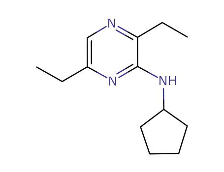 Pyrazinamine, N-cyclopentyl-3,6-diethyl- (9CI)