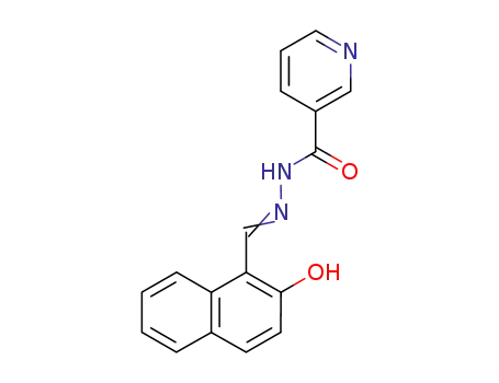 Molecular Structure of 15017-29-5 (2-hydroxy-1-naphthaldehyde nicotinoyl hydrazone)