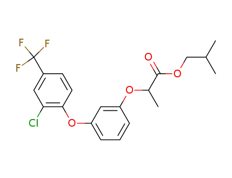 Molecular Structure of 65979-60-4 (Propanoic acid, 2-[3-[2-chloro-4-(trifluoromethyl)phenoxy]phenoxy]-,
2-methylpropyl ester)