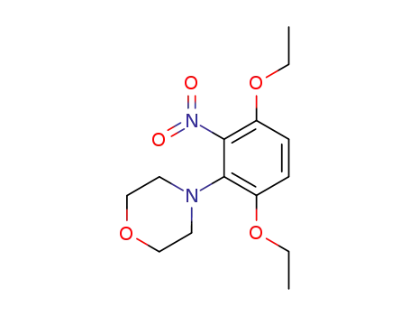 Molecular Structure of 115021-46-0 (2-Morpholino-3,6-diethoxy-nitrobenzene)