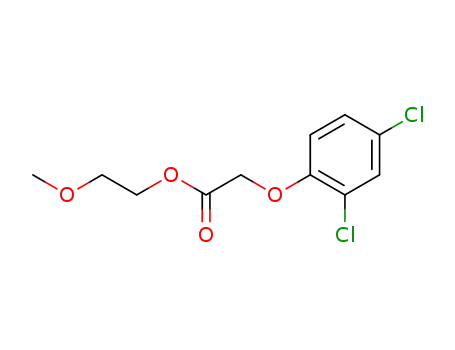 Molecular Structure of 103425-43-0 (Acetic acid, (2,4-dichlorophenoxy)-, 2-methoxyethyl ester)