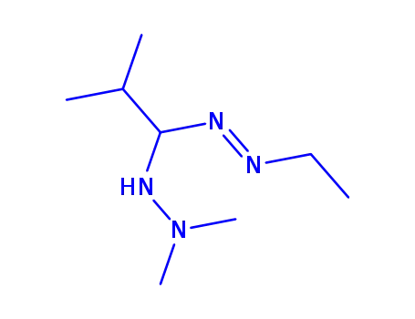 Molecular Structure of 61940-94-1 (1-Ethyl-3-isopropyl-5,5-dimethyl-3,4-dihydroformazan)
