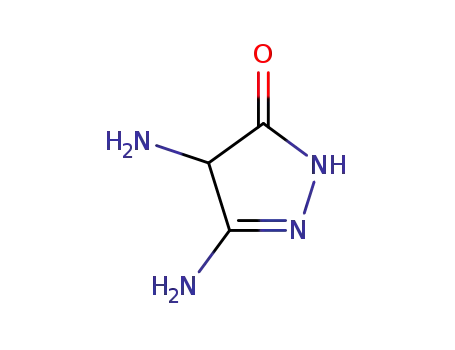 Molecular Structure of 45514-28-1 (3H-Pyrazol-3-one, 4,5-diamino-2,4-dihydro-)