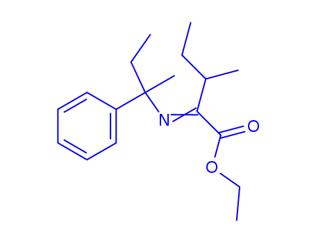 3-Methyl-2-[(1-methyl-1-phenylpropyl)imino]pentanoic acid ethyl ester
