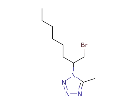 1-bromo-2-(5-methyl-1H-tetrazol-1-yl)octane