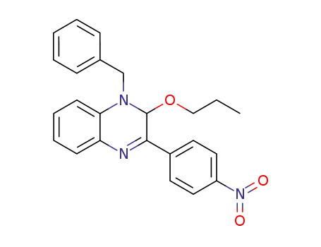 Quinoxaline, 1,2-dihydro-3-(4-nitrophenyl)-1-(phenylmethyl)-2-propoxy-