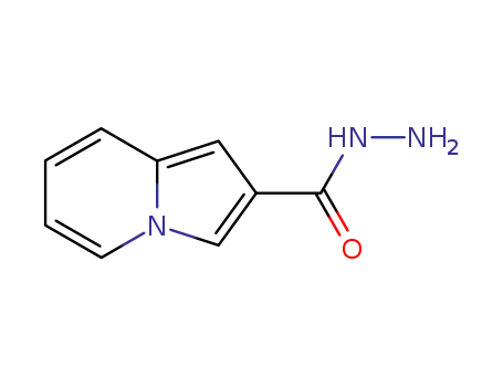 Molecular Structure of 62596-66-1 (2-Indolizinecarboxylic acid, hydrazide)
