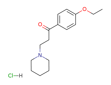 1-Propanone,1-(4-ethoxyphenyl)-3-(1-piperidinyl)-, hydrochloride (1:1)