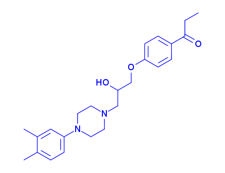 4'-(2-HYDROXY-3-(4-(3,4-XYLYL)-(PIPERAZIN-1-YL))PROPOXY)PROPIOPHENONE