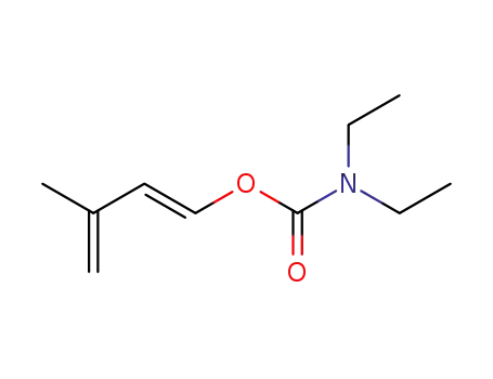 Molecular Structure of 128728-58-5 (Carbamic acid, diethyl-, 3-methyl-1,3-butadienyl ester, (E)-)