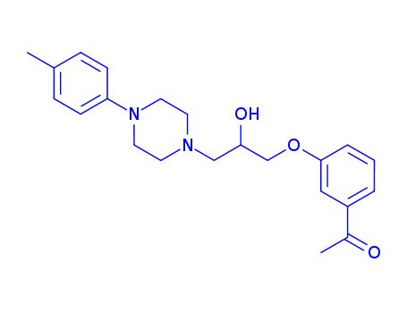 3-((2-Hydroxy-3-(p-tolylpiperazinyl))propoxy)acetophenone cas  63990-52-3