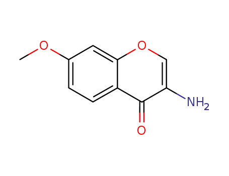 Molecular Structure of 64915-37-3 (4H-1-Benzopyran-4-one, 3-amino-7-methoxy-)
